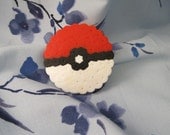 Small Pokeball - Pixel Magnet -Pokemon retro gameboy - Magnet, keychain, hair clip, pin, holiday ornament