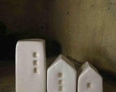 Mini houses, Brooklyn, set of three.