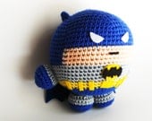 Batman Superhero Inspired Plush Toy - Fatman - Super Balls Amigurumi