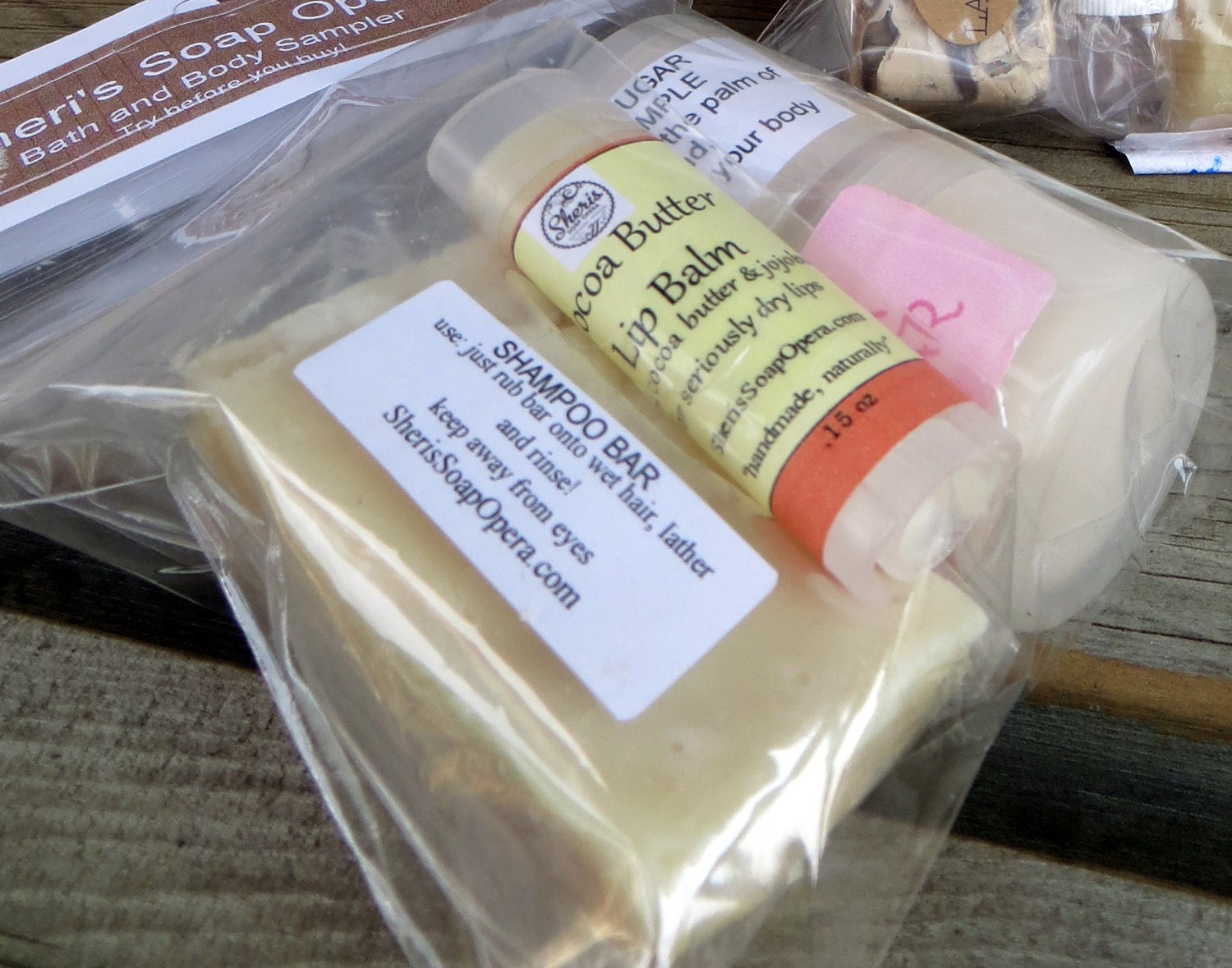Bath and Beauty Sampler- just grab and go- perfect for travel, guests, gifts, try before you buy