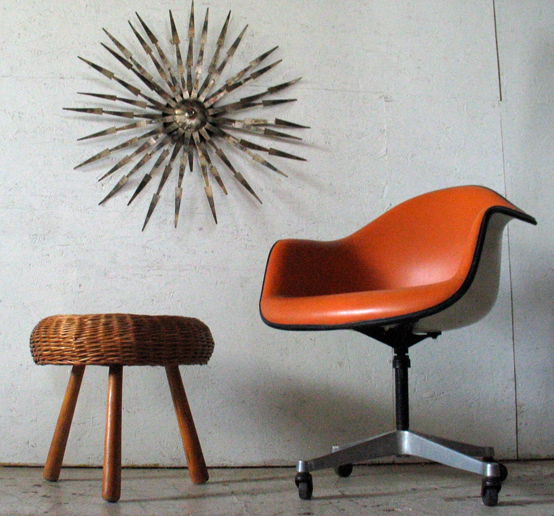 SALE Mid Century Modern Albini style Pouf Ottoman stool  table mid century modern furniture