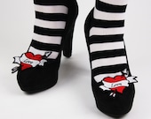 Tattoo Heart Shoes Clips, Love Hearts