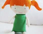 Doll Sewing Pattern Toy Cloth Doll Pattern PDF - Olive & Pea
