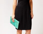 vintage 1980s dress / 80s black cocktail dress / All Nighter Black Dress