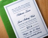 Resort Wedding Invitation Set (Sample)