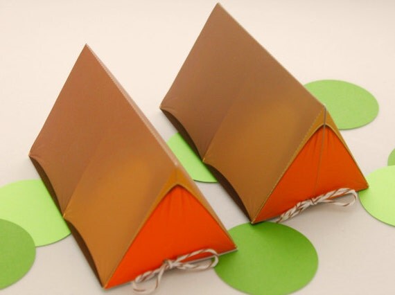 Campout Tent Favor Box - DIY Printable PDF Il_570xn