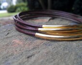 Mix-N-Match Leather Bangle - Chocolate