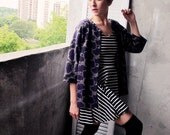 Vintage Eggplant Art Deco Sweater