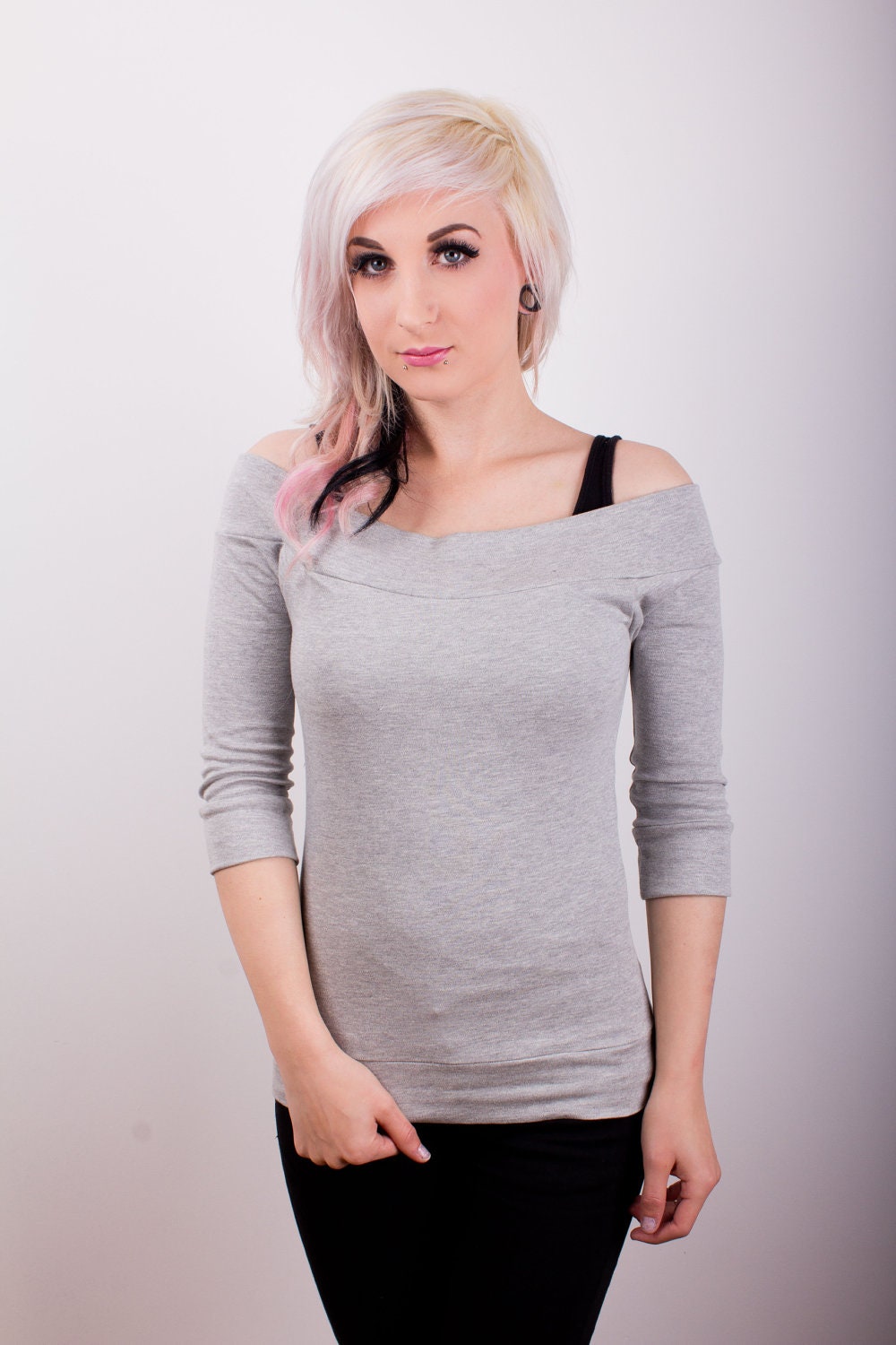 Plain colour off shoulder top (colour choice)