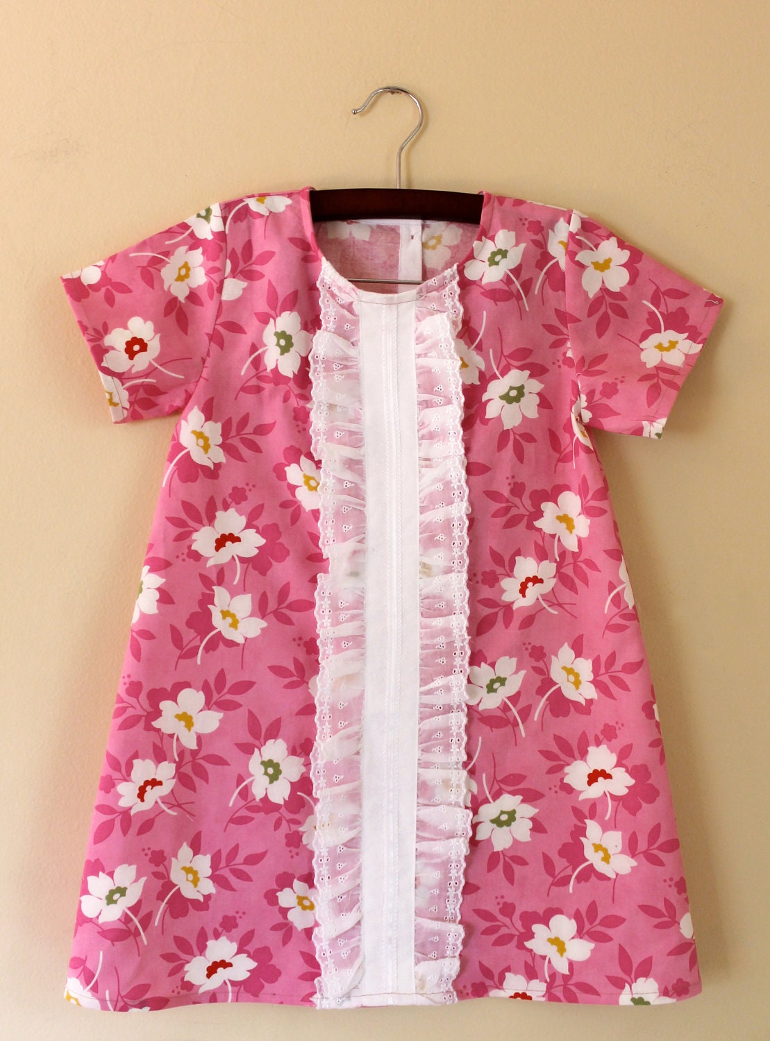 Heather Bailey Nicey jane swing toss pink tuxedo tunic dress  Size 4 or 5