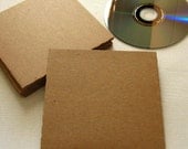 10 Recycled Kraft CD or DVD Sleeves Wedding Favor, Photography