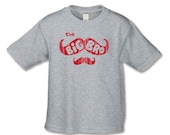 Big Brother Shirt -The Mustache Big Brother T-Shirt  ( Distressed Mustache Big Brother  6210 Red Ink )