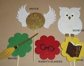 12 Harry Potter Birthday Party Cupcake Toppers