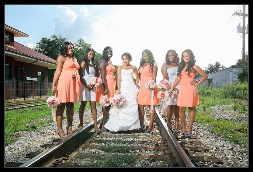 Coral Bridesmaids Dress...  Infinity Convertible ...Available in 67 Colors... Bridesmaids, Prom, Wedding Party, Beach, Honeymoon