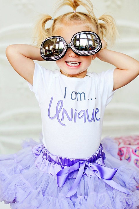 I am...Unique - Inspirational Baby ONESIE - Your Color Choice - Toddler Tee also available