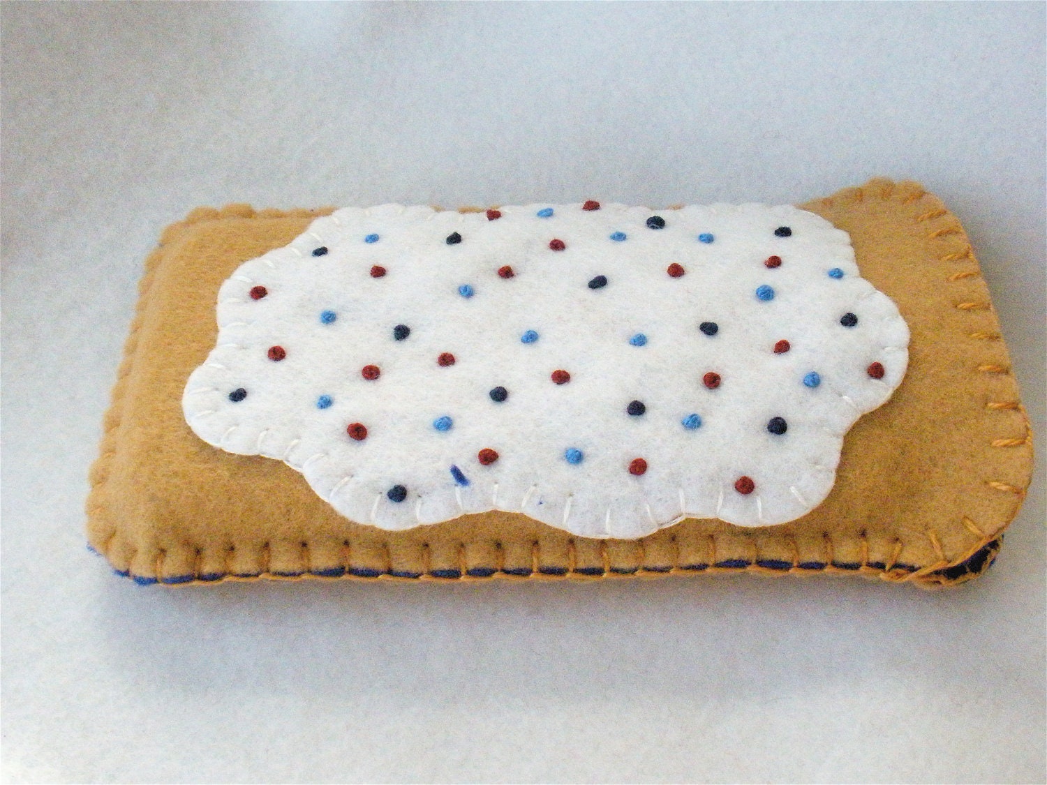 iPhone 5 Blueberry Toaster Pastry Felt Phone Case