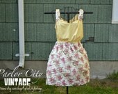 The Elisha Dress - Yellow, Pink, White Paisley Print Dress with Princess Neckline