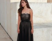 Bridesmaid  double layer lace dress
