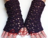 Crochet Pattern Fingerless Gloves Pattern PDF Lacy Shells Fingerless Gloves Wrist Warmer Instant Download