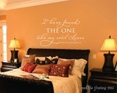 Song of Solomon Vinyl Wall Decal - Scripture Wall Decal- I have found the one Bedroom Decal- Wedding Decal Gift