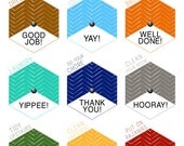 Customizable Geometric Hexagon / Chevron Chore Chart