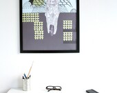 Poster - Illustration 'Wonderbear' 50x70 cm / 19.6x27.5 inches