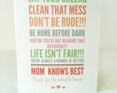 Mom Knows Best