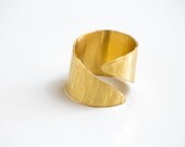 24k Gold Plated Silver Ring-Grecian Style Gold Ring-Ancient Greek Inspired Ring--Adjustable Ring-Under 45
