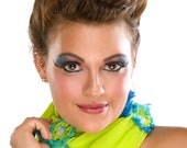 Hello Yellow- Felted Silk Chiffon Scarf