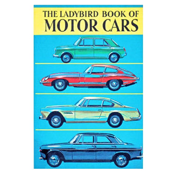 Classic Ladybird Book Cover FRIDGE MAGNET Motor Cars Made from Sustainable Wood into a Magnet - "Liven up your fridge"