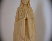 Large Vintage Resin VIRGIN MARY  Statue from the  60's-    7" high- NOS