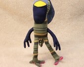 Toaddy the monster plush recycled creature crazy cute freak weird cuddly frog bunny geek toy