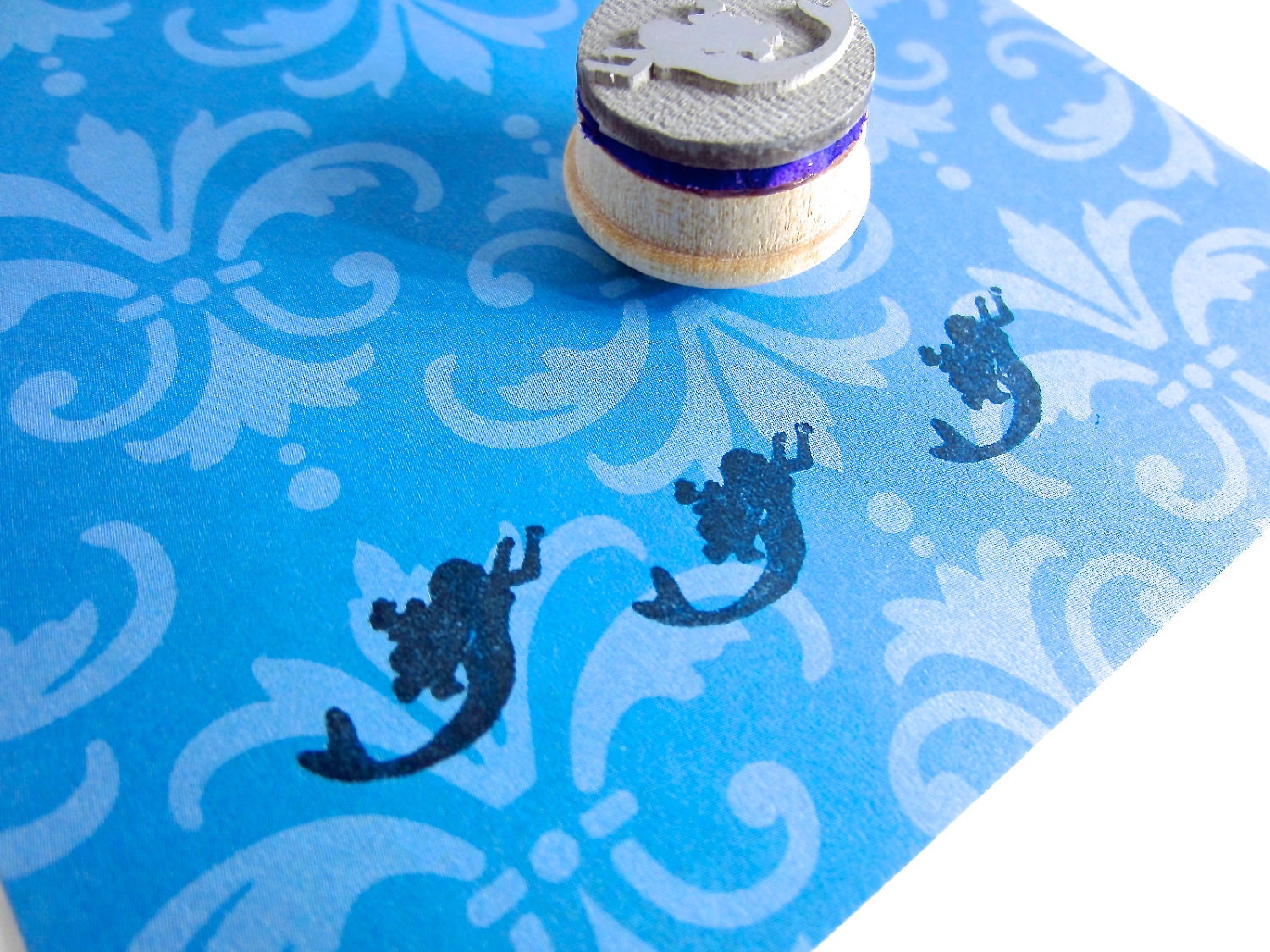 Mermaid Silhouette Stamp