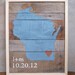 Reclaimed Wood  - Love Is Where the Wedding Was - Choose Your City and State - Customizable Wedding Gift