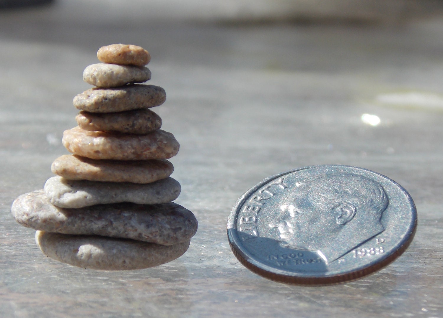 Micro Miniature Teeny Tiny Beach Stones - Florida - Under 10 - Wedding Decoration
