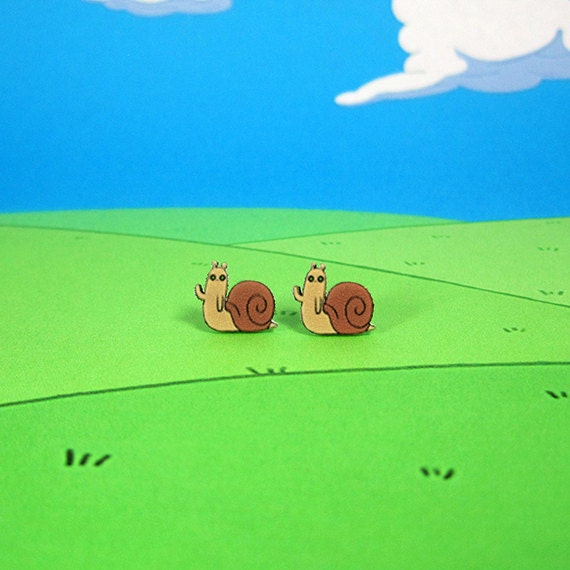 Adventure Time Earrings - The Snail