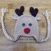 Rudolph and Clarisse Hat - Crochet Pattern 28 - us and uk Terms -  Beanie and Earflap - Newborn to Adult - INSTANT DOWNLOAD