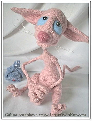 Hairless Cat Fillimon Crochet Pattern PDF file (instant download) Amigurumi toy with wire frame by Astashova