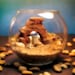 Mini R2D2 on Tatooine - Star Wars Terrarium World