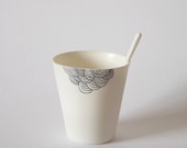 Handmade porcelain cup