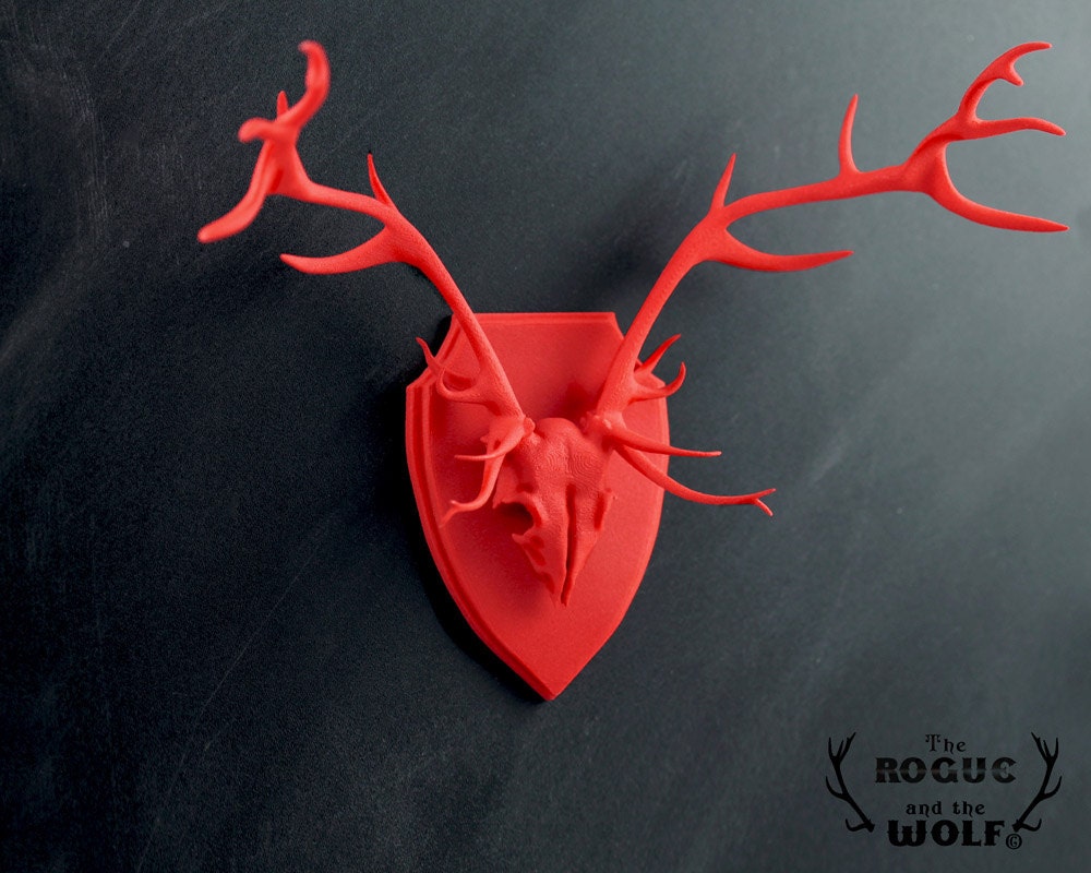 Stag Faux Taxidermy, deer anatomical skull,antlers home decor,mounted deer skull,office decor, novelty gift,woods theme space,mini taxiderm