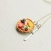 Fruit Tart Necklace Food Jewelry - Miniature Food Jewelry