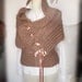 Cable knitting  unique sweater or shrug  ,French beige