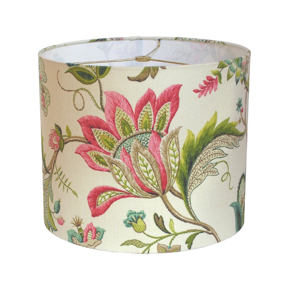 Drum Lamp Shade Lampshade Pendant Brissac by P Kaufmann Jewel Made to Order