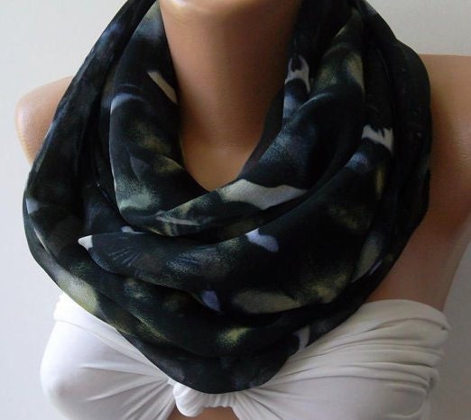 Circle Scarf  Infinity Scarf  Tube scarf... It made with good quality CHIFFON fabric