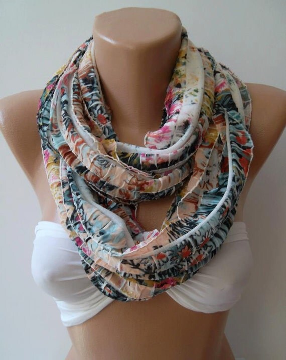 Infinity Scarf Loop Scarf Circle Scarf -- Elegant -It made with good quality chiffon fabric