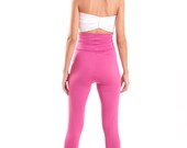 Pink Leggings High Waist Cut Tights