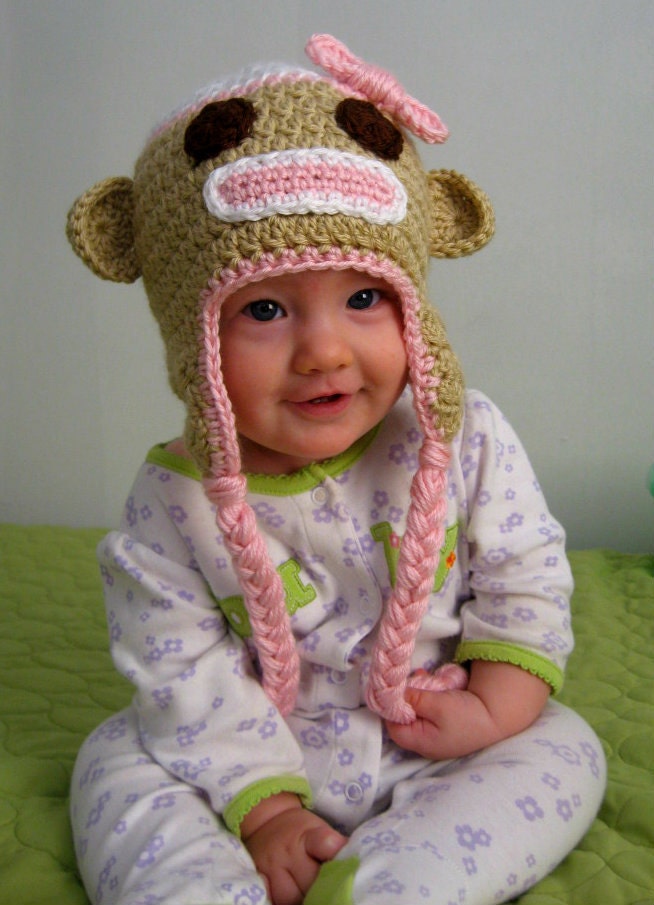 Sock Monkey Hat (Made to Order)