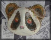 Slow Loris Brooch- Clay and Karisma Color Pencils Animal Pin Badge
