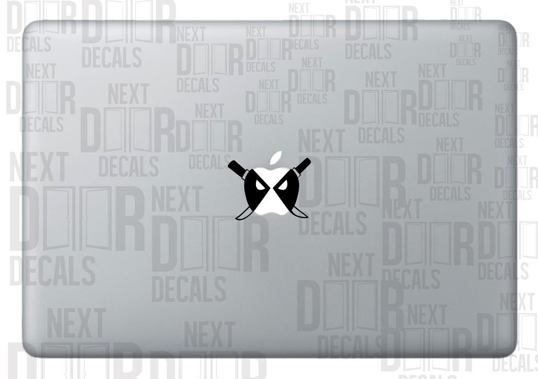 Deadpool Inspired Marvel X Men Apple Macbook Laptop Sticker Decal